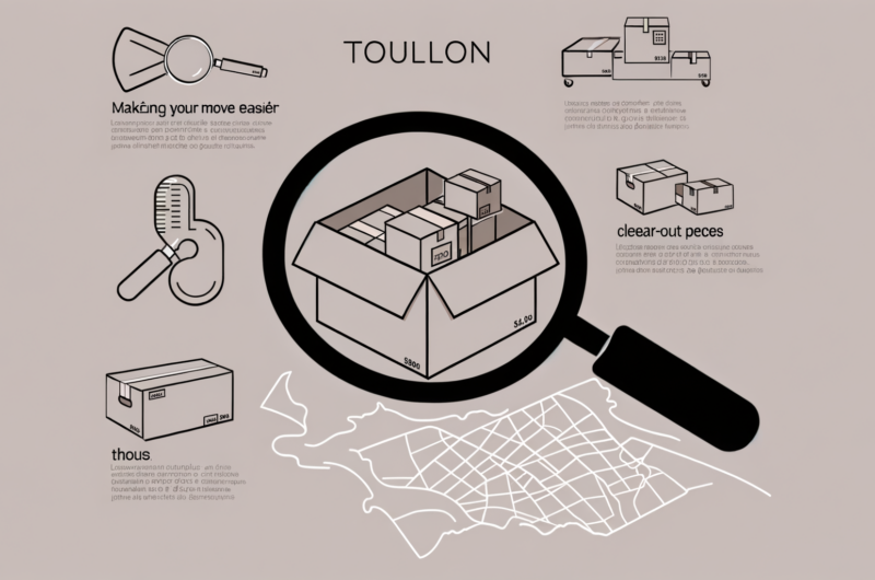 Image illustrant une estimation de tarifs pour le débarras à Toulon, mettant en évidence les besoins spécifiques pour un déménagement facile